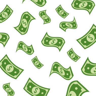 yeşil fatura dolar para, vektör illüstrasyon tasarımı