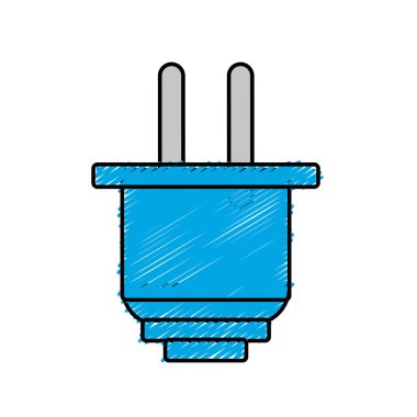 power cable to cannect in the energy, vector illustration design
