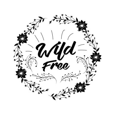 dallar yaprak ve çiçek dekorasyon vektör çizim ile