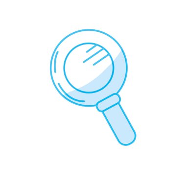 siluet vektör illustation keşfetmek için Büyüteç aracı