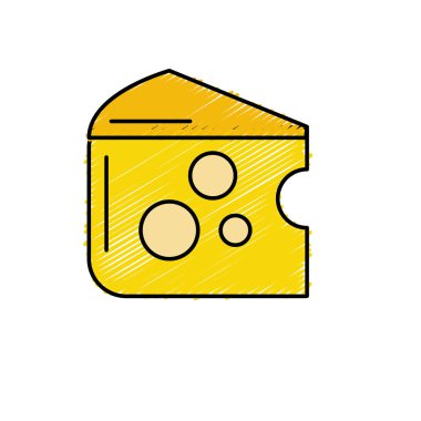 lezzetli peynir gıda besin vektör çizim ile