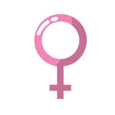 femele cinsiyet sembolü için özel bir olay vektör çizim