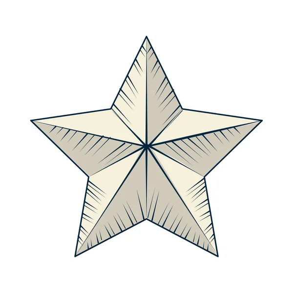 Cute Moder Big Star Design Vector Illustration — Stock Vector