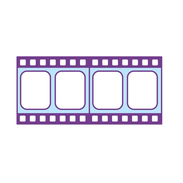 Filmstrip Studio Scene Projection Vector Illustration — Stock Vector