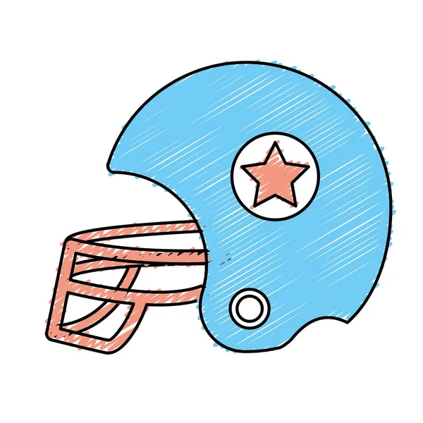 Futebol Helment Uniforme Para Jogar Esporte Ilustração Vetorial — Vetor de Stock