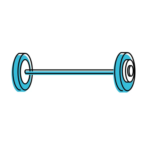 Ferramenta Fitness Dumbbell Para Fazer Exercício Treinamento Ilustração Vetorial — Vetor de Stock