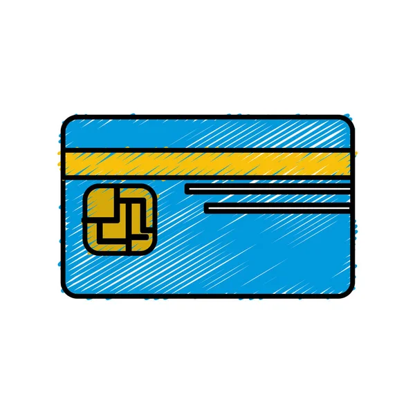 Kreditní Karty Aby Ušetřit Peníze Bance Vektorové Ilustrace — Stockový vektor