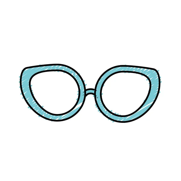 Glasses Use Eyes Vector Illustration — Stock vektor