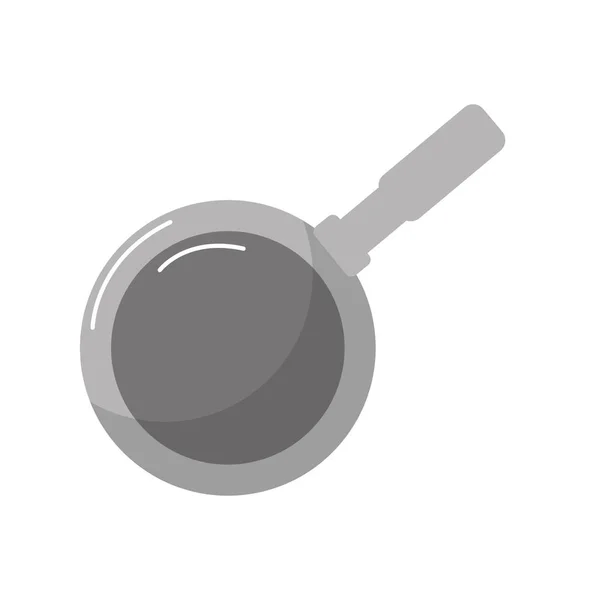 金属のフライパン鍋キッチン道具のベクトル図 — ストックベクタ