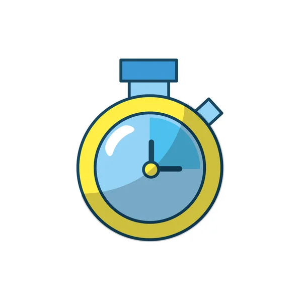 時間時間のベクトル図を知る時計アラーム — ストックベクタ