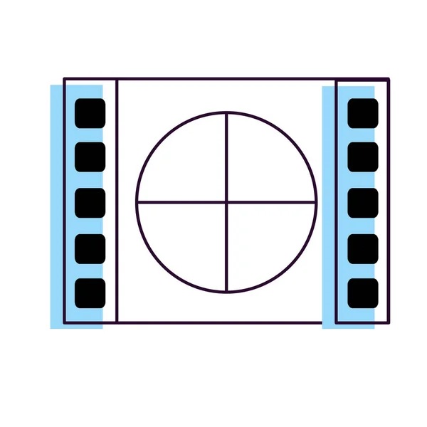 Αντίστροφη Μέτρηση Ταινία Στην Προβολή Της Ταινίας Εικονογράφηση Διάνυσμα — Διανυσματικό Αρχείο
