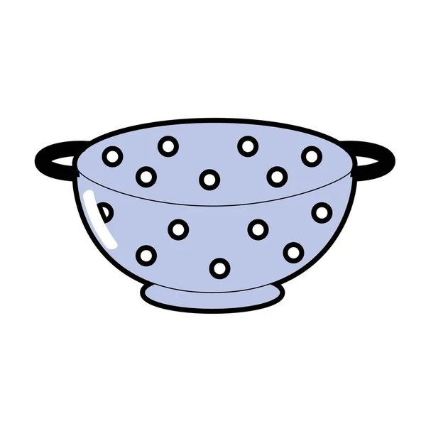 Colander Utensílio Cozinha Objeto Para Cozinha Vetor Ilustração — Vetor de Stock