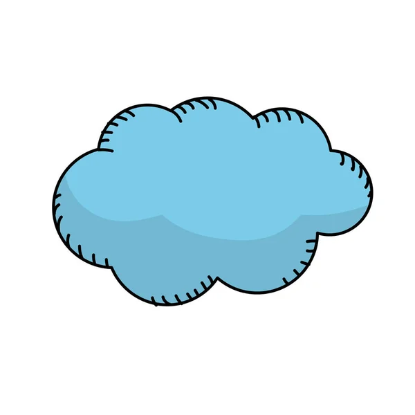 Природные Облака Облачная Векторная Иллюстрация Погоды — стоковый вектор