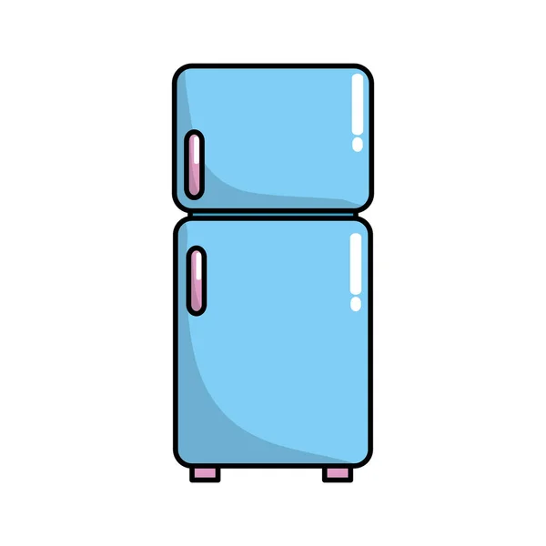 Kühlschranktechnologie Küchenutensilien Objektvektor Illustration — Stockvektor