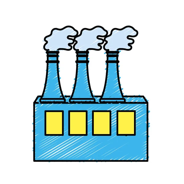 Завод Загрязнения Окружающей Среды Загрязнение Окружающей Среды Планеты Векторная Иллюстрация — стоковый вектор