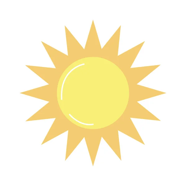 Matahari Cahaya Untuk Cuaca Cerah Pada Vektor Liburan Ilustrasi - Stok Vektor
