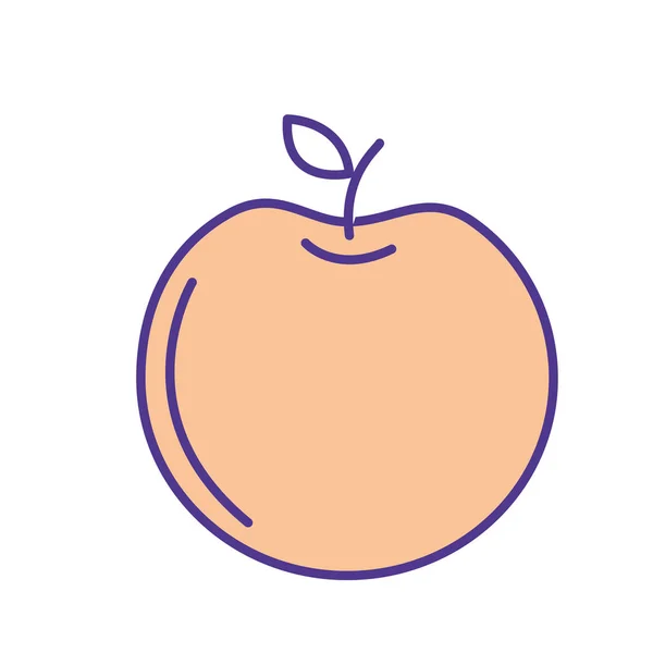 Läckra Apple Frukt Med Exotisk Mat Vektorillustration — Stock vektor
