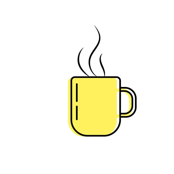 Delicious Coffee Cup Drink Vector Illustration — Stock Vector
