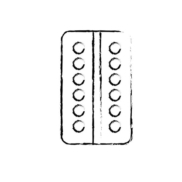 Figura Píldora Farmacéutica Medicina Para Ilustración Vector Tratamiento — Vector de stock