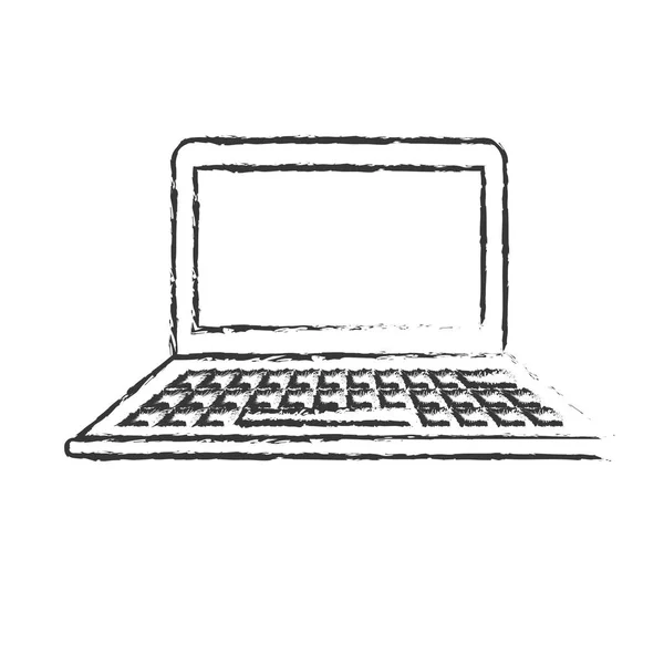 Abbildung Technologie Laptop Geschäftsinformationen Vektor Illustration — Stockvektor