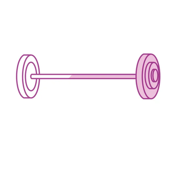 Silhouette Dumbbell Fitness Tool Exercise Training Vector Illustration — Διανυσματικό Αρχείο