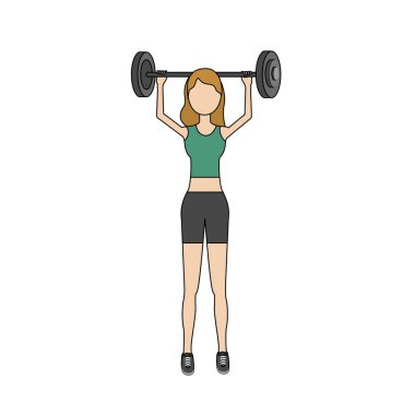 Dambılı kadın vektör çizimi yapacak.