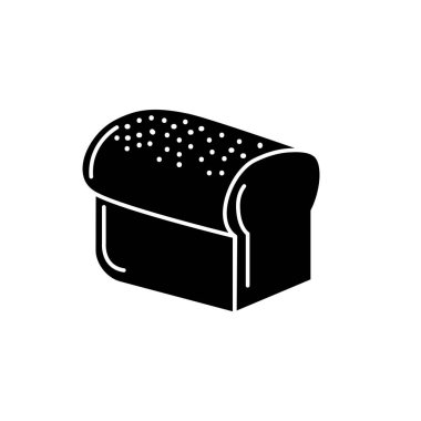 kontur lezzetli dilim ekmek gıda beslenme vektör illüstrasyon