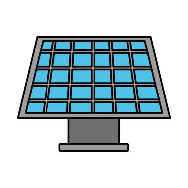 solar energy to care ecology and planet, vector illustration
