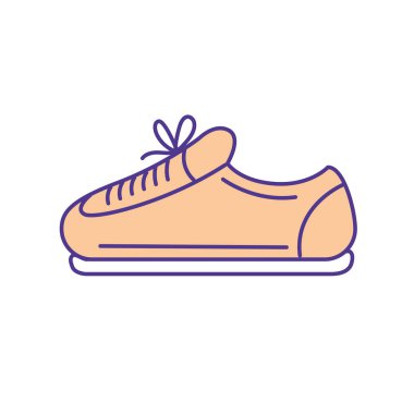 sneaker to practice exercise and train vector illustration