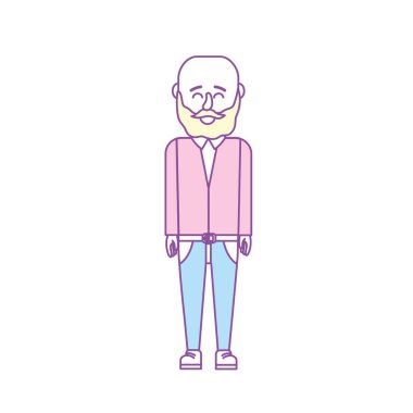 saç tasarım vektör çizim ile şirin adam