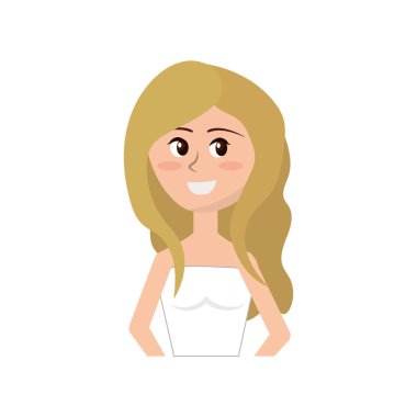 mutlu gelin saç modeli ve zarif elbise vektör çizim ile