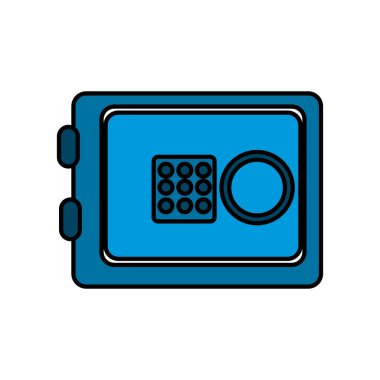 güvenli para evde güvenli, vektör çizim