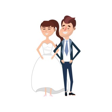 mutlu çift birlikte ve romantik kutlama vektör illüstrasyon