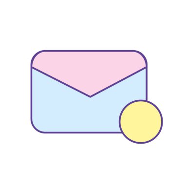 ileti bilgi vektör çizim ile yakın kart mektup