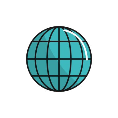 küresel Internet dijital service bağlanma, vektör çizim