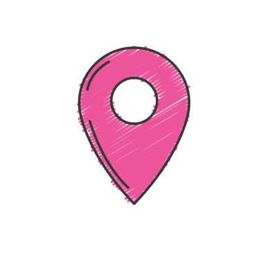 harita konumu vektör çizim keşfetmek için sembol ubication