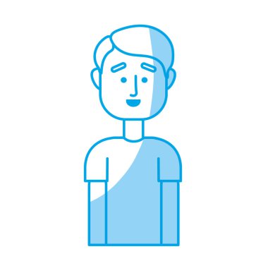 siluet yakışıklı erkek saç modeli tasarım vektör çizim ile