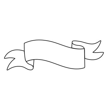 hat sanatı şerit dekorasyon tasarım öğesi vektör çizim