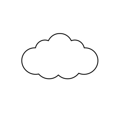 çizgili doğal bulut tema için taze hava vektör çizim