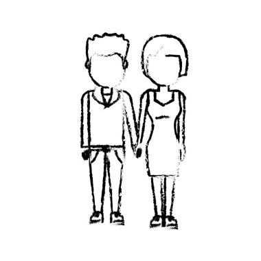 saç tasarım vektör çizim şekil güzel çiftle