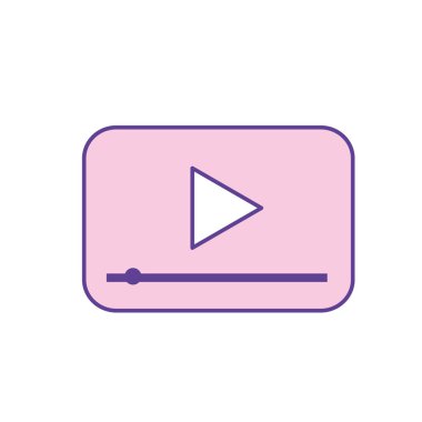 video dijital oyun medya ekran vektör çizim