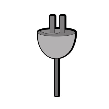 Elektrik kablo voltaj bağlantı vektör çizim için