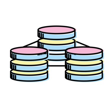 veritabanı teknolojisi sistem bilgi hizmeti vektör çizim