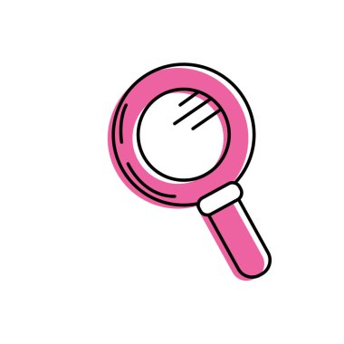 vektör illustation keşfetmek için Büyüteç aracı