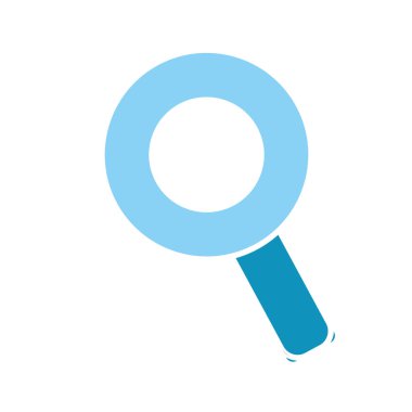 renk büyüteç simgesini eğitim, vektör çizim