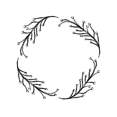 dallar yaprak ve çiçek dekorasyon vektör çizim ile