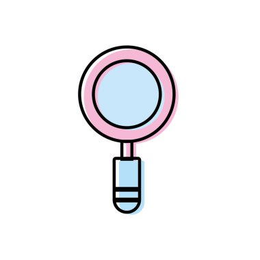 Büyüteç aracı arama arama vektör çizim için