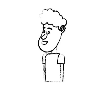 saç tasarım ve giyim vektör çizim şekil şirin adamla