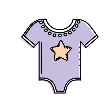 Bebek uyku vektör çizim için kullanılan giysiler