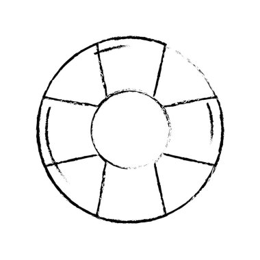 Beach tatil vektör çizim üzerinde rahatlatıcı için şekil float